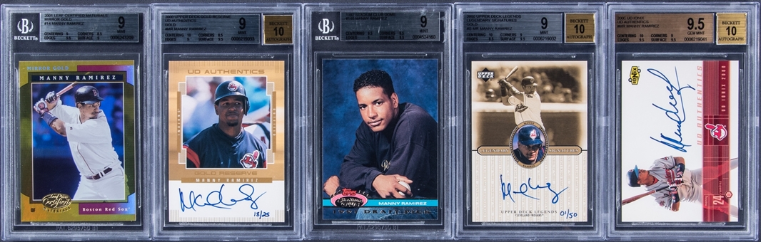 1992-08 Assorted Brands Manny Ramirez Card Collection (18)